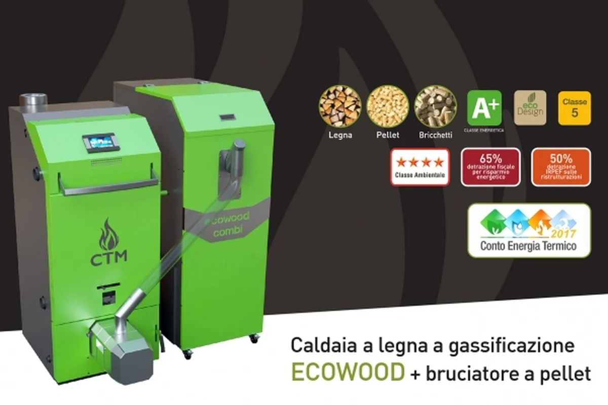 ECOWOOD + Bruciatore a pellet rotante